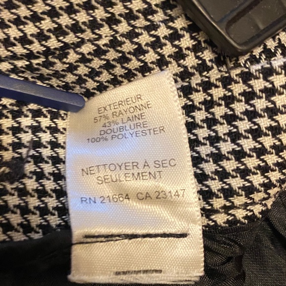 Talbots Black & White Houndstooth Pencil Skirt - Picture 4 of 12